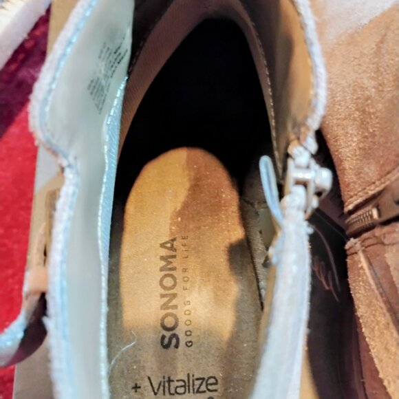 Sonoma booties zip up, block heel size 7 M gently used - Picture 6 of 10